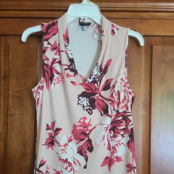 Ann Taylor floral design, brown, white,cream, dark rose colors. Very cute. - Picture 1 of 3